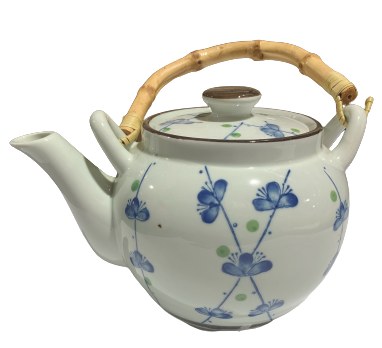 TEAPOT 34 OZ BLUE FLOWER