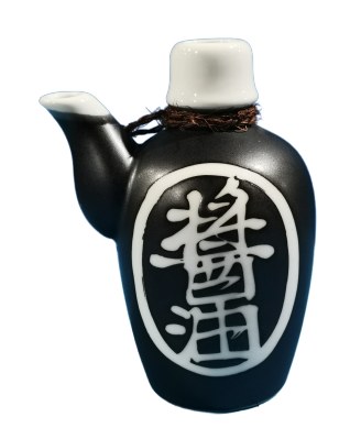 Flacon de service à sauce soja design Black Bizen - Vaisselle japon