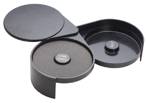 Winco GR-2 Glass Rimmer with Rotating Trays and Sponge (GR-3S), 2 Tier