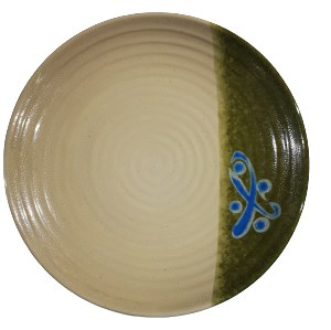 Fuji J811C/M Asian Melamine Plate, 10.75" Diameter, Green China, Box of 6