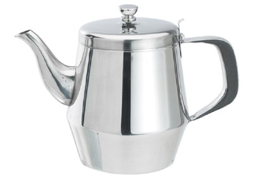Winco JB2932 Stainless Steel Gooseneck Teapot, 32 Oz