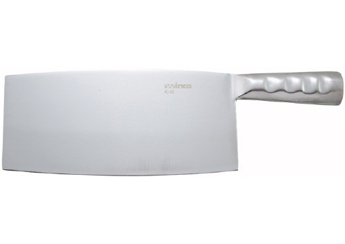 Winco KC-401 Stainless Steel Cleaver, 8.25" X 4" Blade