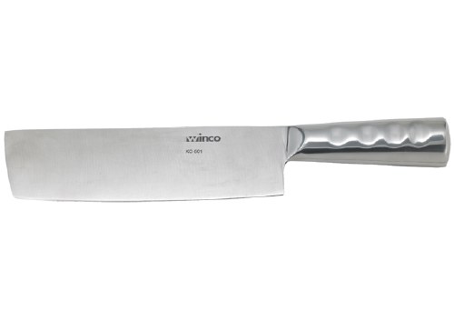 Winco KC-501 Stainless Steel Cleaver, 8" X 2.25" Blade