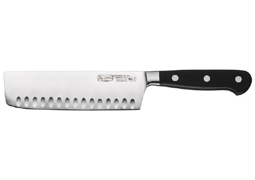 Winco KFP-73 German Steel Nakiri Knife, 7" Blade
