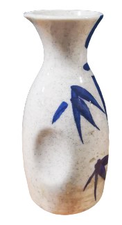SAKE BOTTLE 5 OZ BLUE BAMBOO