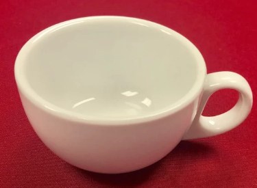 Yanco MA-1 Porcelain Low Cup, Mayor, Super White, 3.75" Diameter, 7 Oz, Box of 12