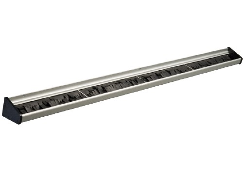 Winco MHH-36 Aluminum Mop and Broom Rack with Non Slip Rubber Bristles