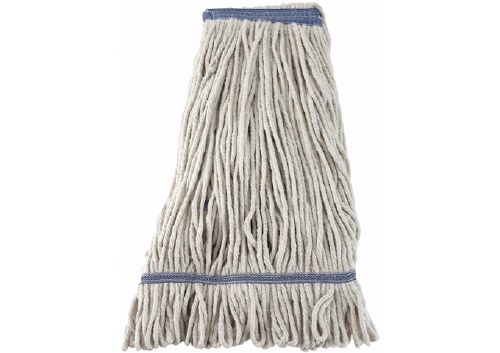 Winco MOP-24W Premium Mop Head, 24 Oz, White, Looped End