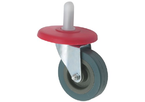 Winco MPB-36WH Skid Free Caster with Bumper, 3" Diameter