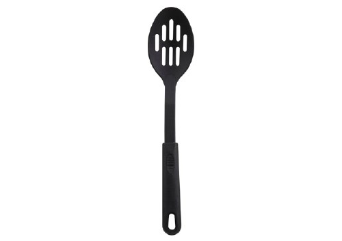 Winco NC-SL2 Nylon Slotted Spoon, Heat Resistant, Black