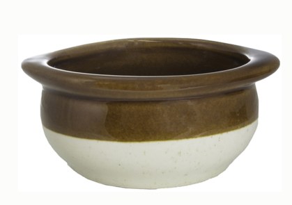 ITI OSC-155-TT Porcelain Soup Crock, Two-Toned, 5-1/4" Diameter, 10 Oz, Case of 12