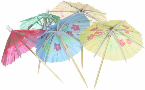 Cocktail Umbrellas, Multicolor, Box of 144