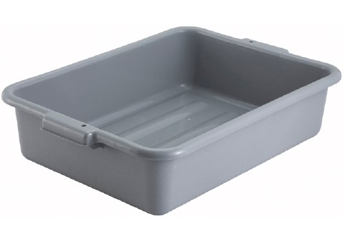 DISH BOX, 5" DEEP, GRAY