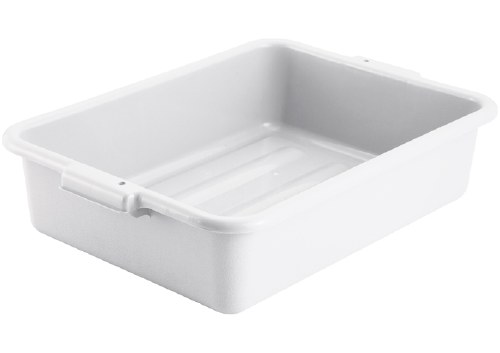 Winco PL-5W Polypropylene Dish Box, White, 5"
