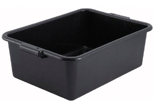 DISH BOX, 7" DEEP, BLACK