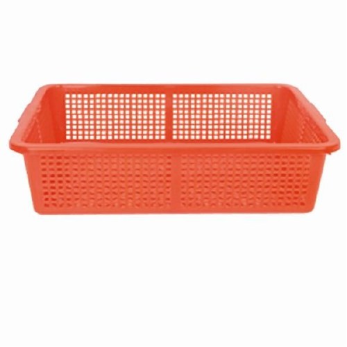 Thunder Group PLFB003 Polypropylene Basket, Red, 18" X 13.75"
