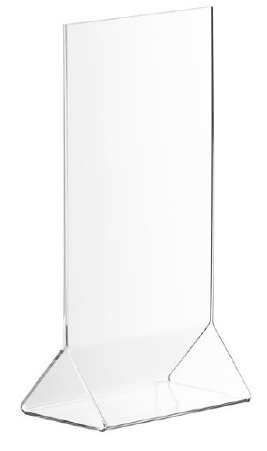 Thunder Group PLMH002 Acrylic Card Holder, Clear, 4" X 6"