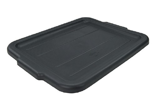 Winco PLW-CK Polypropylene Dish Box Cover, Black