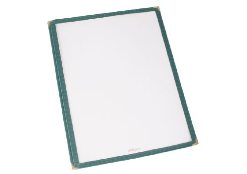 Winco PMC-9G Plastic Menu Cover, 2 View, Green, 9.5" X 12"