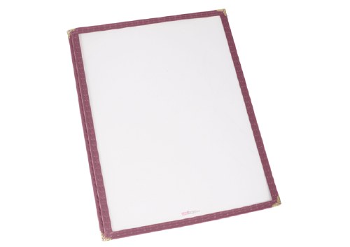 Winco PMC-9U Plastic Menu Cover, 2 View, Burgundy, 9.5" X 12"