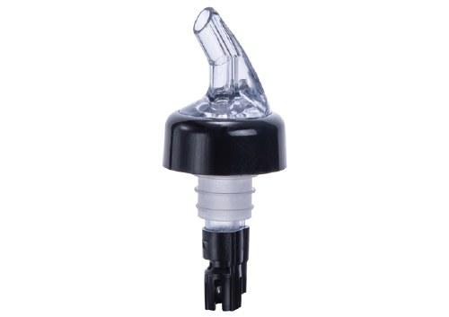 Winco PPA-063 Poly Plastic Measured Pourer, Black Tail, 12 Pc, 0.625 Oz