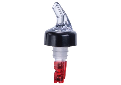 Winco PPA-100 Poly Plastic Measured Pourer, Red Tail, 12 Pc, 1 Oz