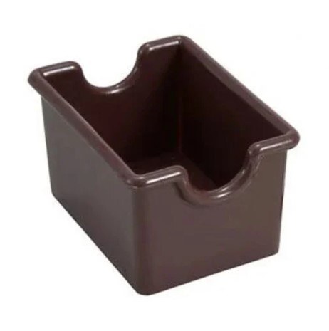 Winco PPH-1B Plastic Sugar Pack Holder, Brown, 12/Pack