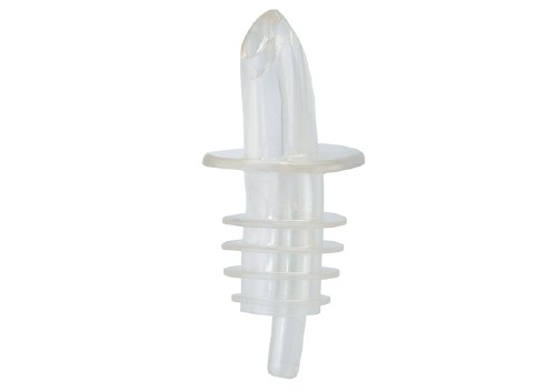 Winco PPR-2C Plastic Free-Flow Pourer, Clear, 12 Piece