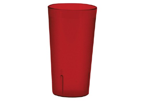 Winco PTP-12R Plastic Tumbler, Red, 12 Pc, 12 Oz