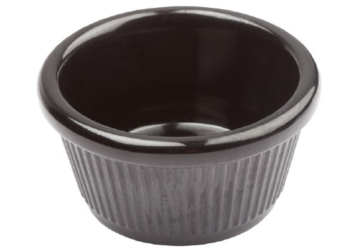 RAMEKIN FLUTED 1.5 oz, 1 dz BK