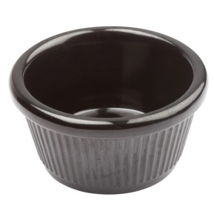 RAMEKIN, FLUTED, 3 OZ, BLACK