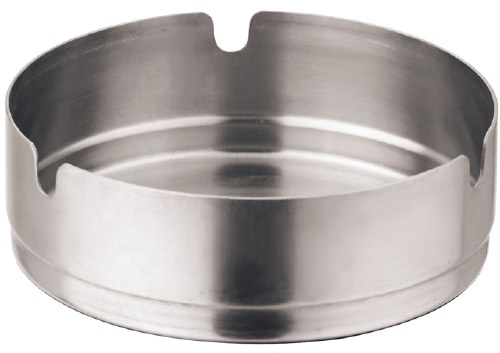 Winco SAS-4 Stainless Steel Ashtray, Stackable, 3.94" Diameter
