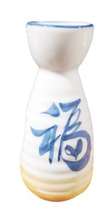 5 OZ CALLIGRAPHY SAKE BOTTLE