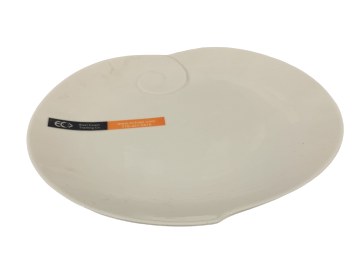 PLATE 8" PEACH PORCELAIN, 6/48