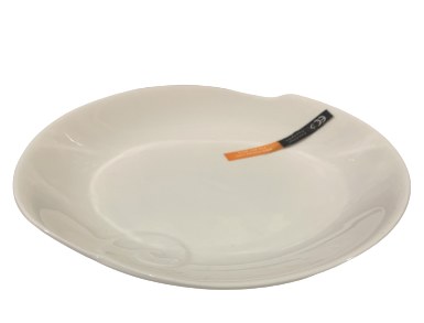 PLATE 8.5" PEACH PORC,6/48