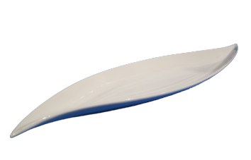 13.5" LEAF PORC PLATE,6/72