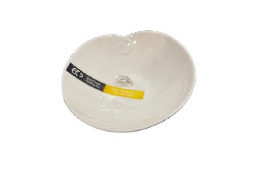 4.5" L PEACH SAUCE DISH, 12/96