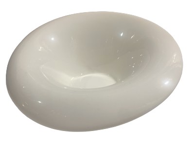 8" WIDE RIM PORCELAIN BOWL