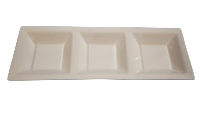 7" 3-COMPART SAUCE DISH,6/48