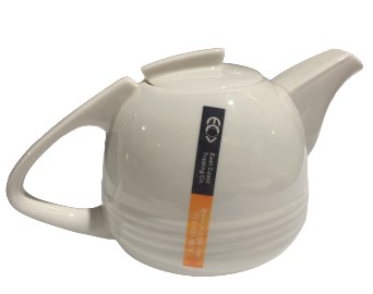 TEA POT 22 OZ PORCELAIN, 1/12