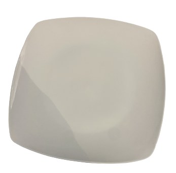 PLATE,WH POR 11"SQ,4/12*