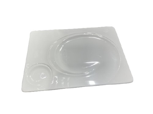 PLATE WH POR 12"SQ, 4/16**20%*