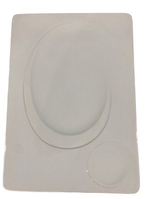 PLATE WH POR 14"SQ, 4/12**20%*