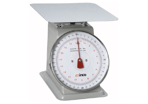 Winco SCAL-840 Steel Scale. 40 LB Capacity, 8" Dial