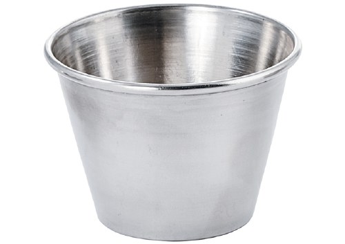 Winco SCP-25 Stainless Steel Sauce Cup, 2.5 Oz, Pack of 12