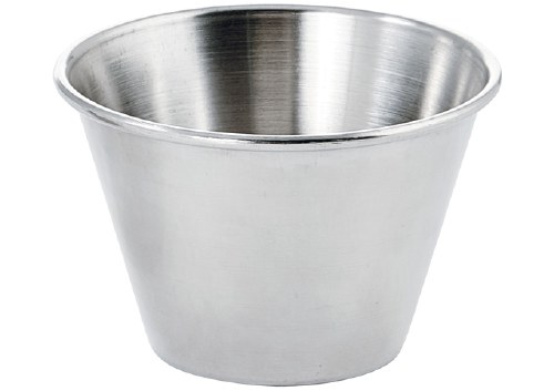 Winco SCP-40 Stainless Steel Sauce Cup, 4 Oz, Pack of 12