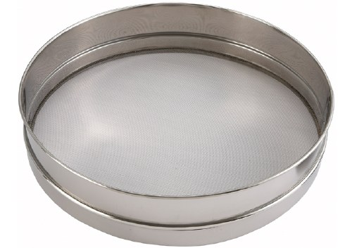 SIEVE, S/S RIM W/MESH, 12"x3"