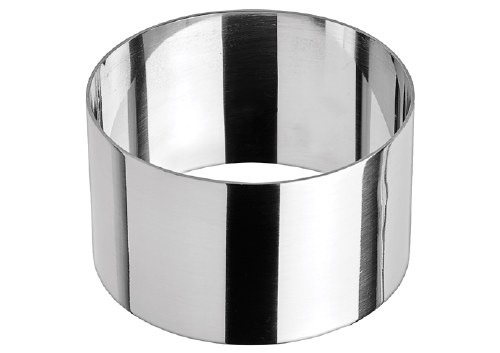 Winco SPM-31R Stainles Steel Round Pastry Mold, 3" Diameter X 1.75" Height