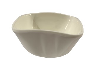 Fuji SQ914B/I Asian Melamine Square Bowl, 3.25" Diameter, Ivory, Box of 12