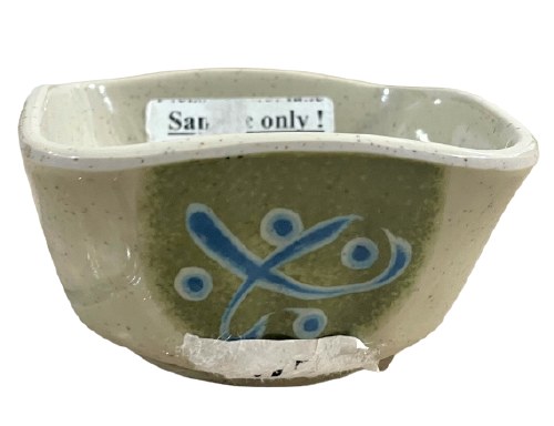 Fuji SQ914B/M Asian Melamine Square Bowl, 3.25" Length, Green China, Box of 12